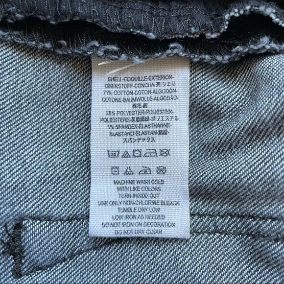 Free People Black/Gray Distressed Black Beaded Ankle Jeans - Picture 5 of 10